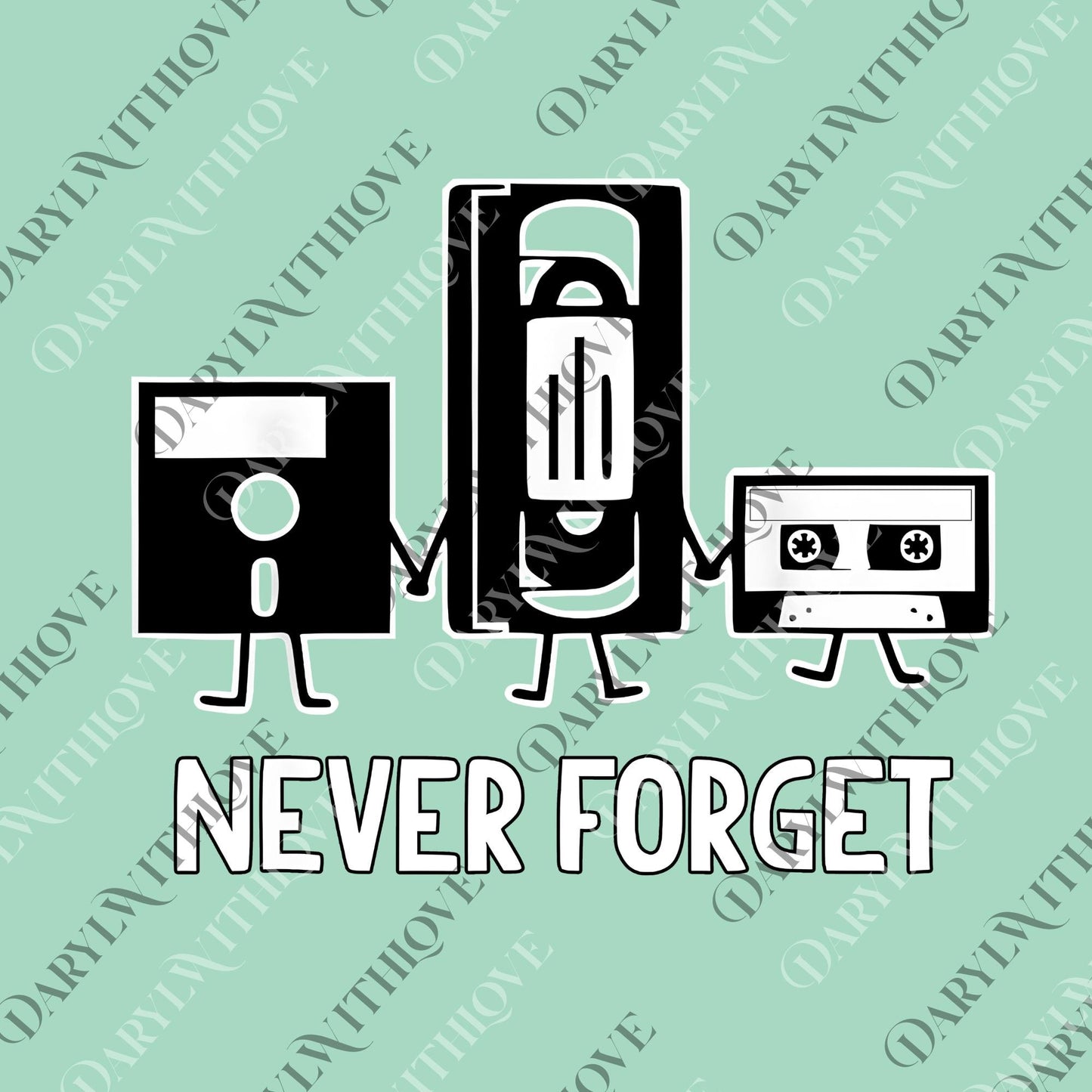 Never Forget Mens Cassette Tape VHS Gamer Old School Mens Very Funny png