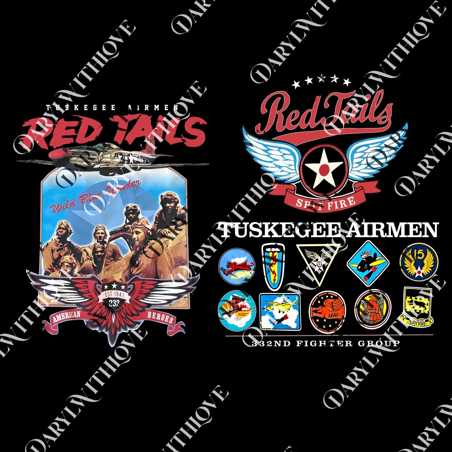 Tuskegee Airmen png, Tuskegee Airmen Red Tails Graphic on Unisex png, Black History png, Graphic png, Digital File