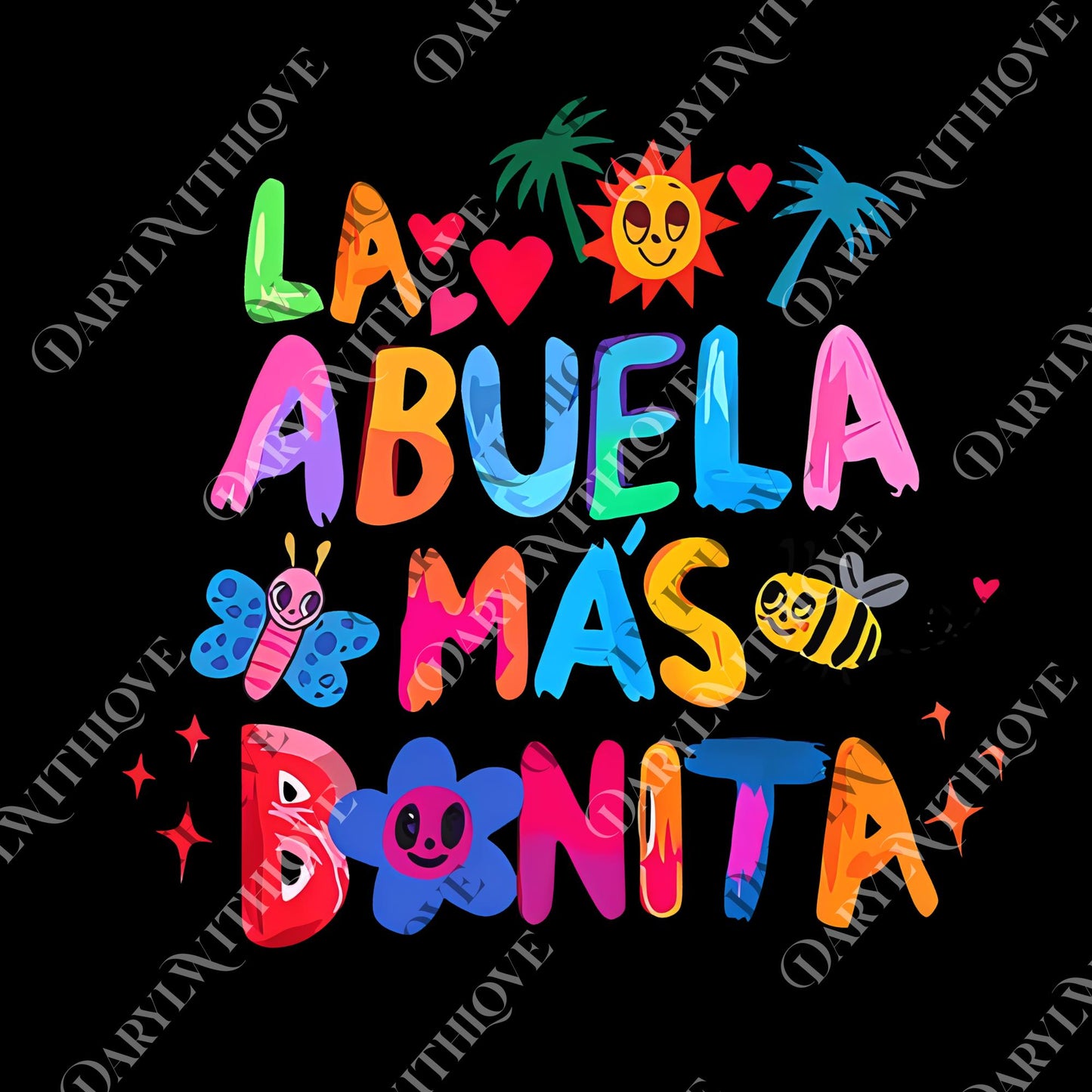 La Abuela Mas Bonita png, Abuela Latina Grandmother Graphic png, Trendy png for Women for Men, Perfect Gift