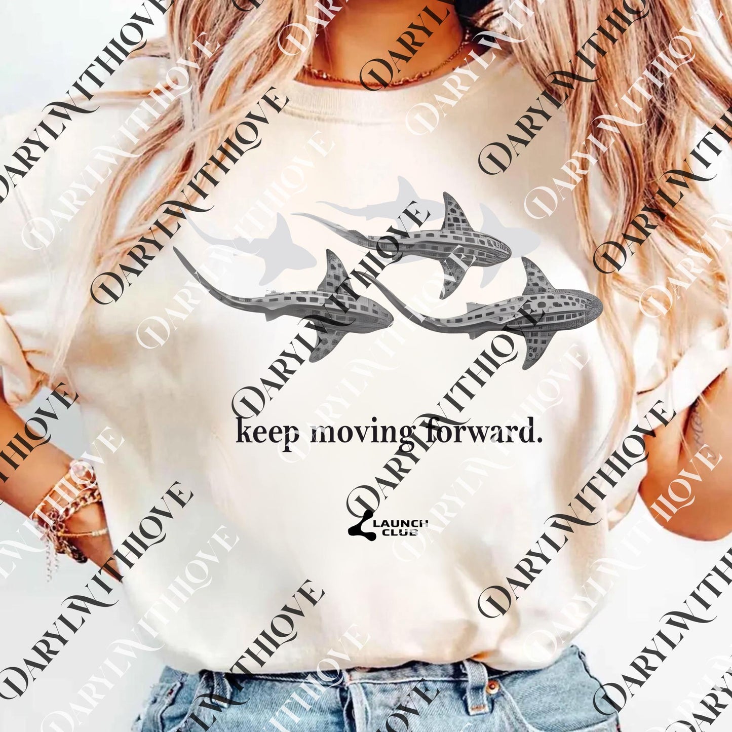 Shark Keep Moving Inspirational Quote png, Positive Message png, Motivational png, Trendy png for Women, Gift for Her