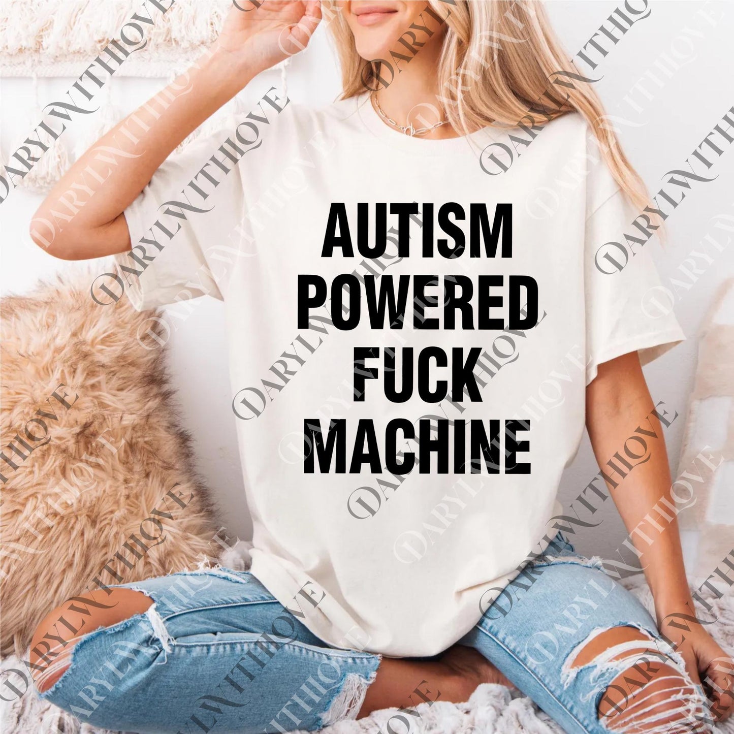 Autism Powered Fuck Machine png, Trending Unisex png, Unique Shirt Gift, Autism Awareness png, Autistic Meme png