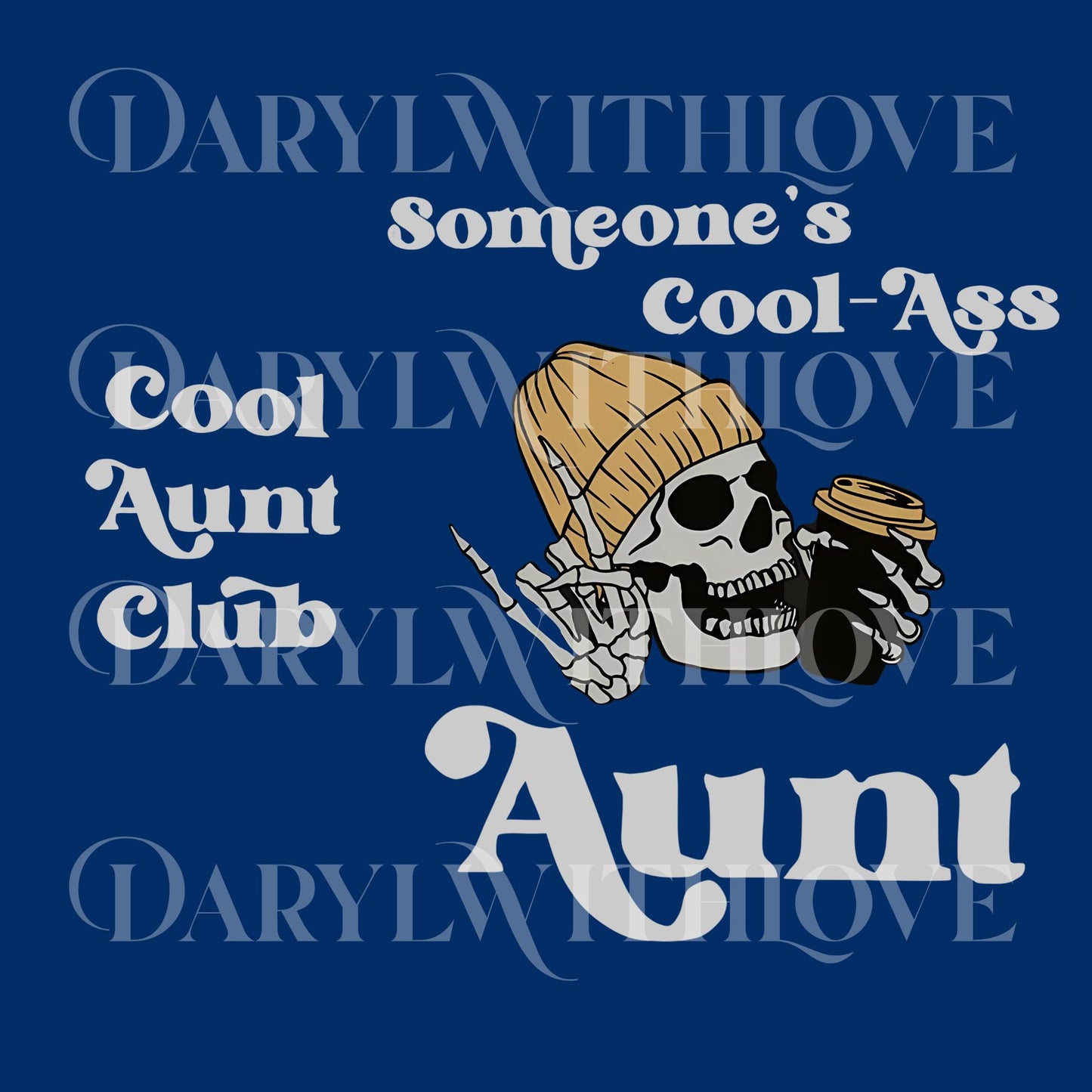 Someones Cool Ass Aunt Front And Back Comfort Colors Graphic png, Cool Aunts Club png, Unisex Retro digital file