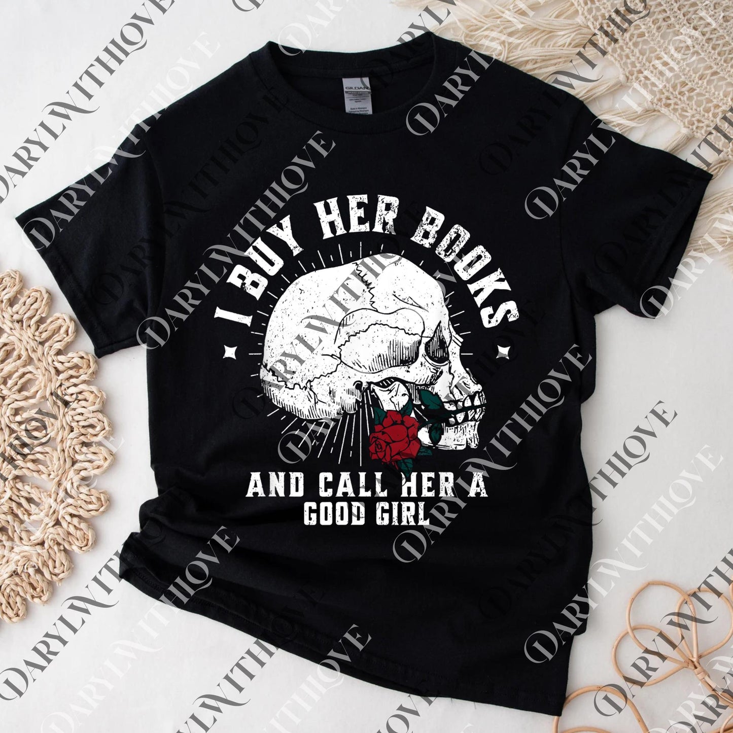 Men's Dark Romance png, png, I Buy Her Books And Call Her A Good Girl Book Lover Gift For Husband Villain Lover