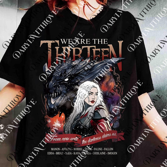 Retro The Thirteen Throne Of Glass png, From Darkness Claims Us digital file, Bookish Gift, Fantastic Reader Hoodie