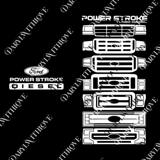 Power Stroke Evolution 2-Sided png, Car Parts png, Car Enthusiast png, Men Cotton png
