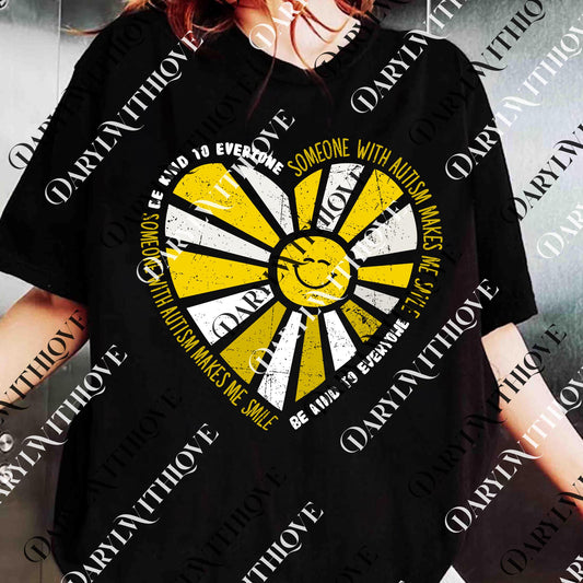Someone with Autism Makes Me Smile png, Men's Short Sleeve png, Retro Women's png, The Unique Unisex, Digital File