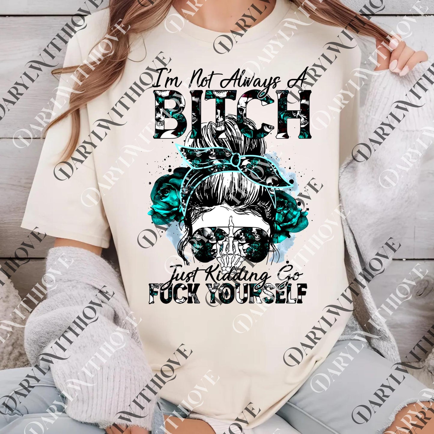 Im Not Always A Bitch png, Funny png, Gift for Her, Gift for Him, Statement png, Witty png, Typography, Bitch png