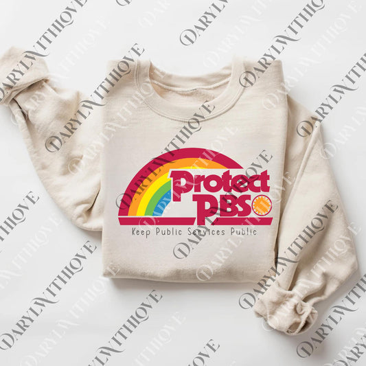 Protect PBS Rainbow Unisex png, png, Political Protest Hoaodie, Save Public Broadcasting, Anti Trump png