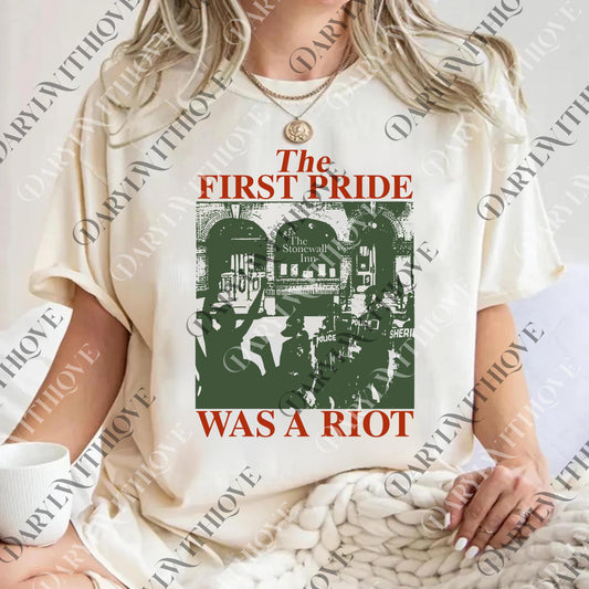 The first pride was a riot png, Gift for men and women png, Gift idea for png