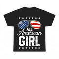 All American Girl PNG, Patriotic USA Flag Sunglasses Independence Day Sublimation Design, 4th of July Digital Download, Instant Download