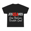 Jesus Saves One Nation Under God PNG, Christian Patriotic American Sublimation Design, 4th of July Digital Download, Instant Download