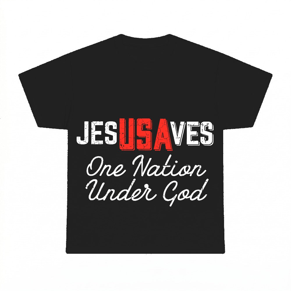 Jesus Saves One Nation Under God PNG, Christian Patriotic American Sublimation Design, 4th of July Digital Download, Instant Download