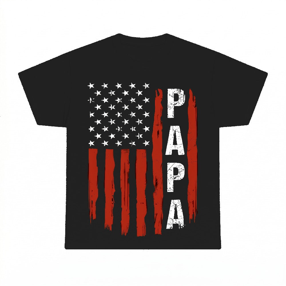 Papa Distressed American Flag PNG, Patriotic Grandpa Father's Day Sublimation Design, 4th of July Digital Download, Instant Download