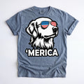 USA 250th Anniversary Shirt, Patriotic Golden Retriever Tee, Gildan Unisex T-Shirt Sweatshirt Hoodie