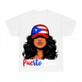 Puerto Rico Woman PNG, Patriotic Flag Heritage Boricua Pride Sublimation Design, 4th of July Digital Download, Instant Download