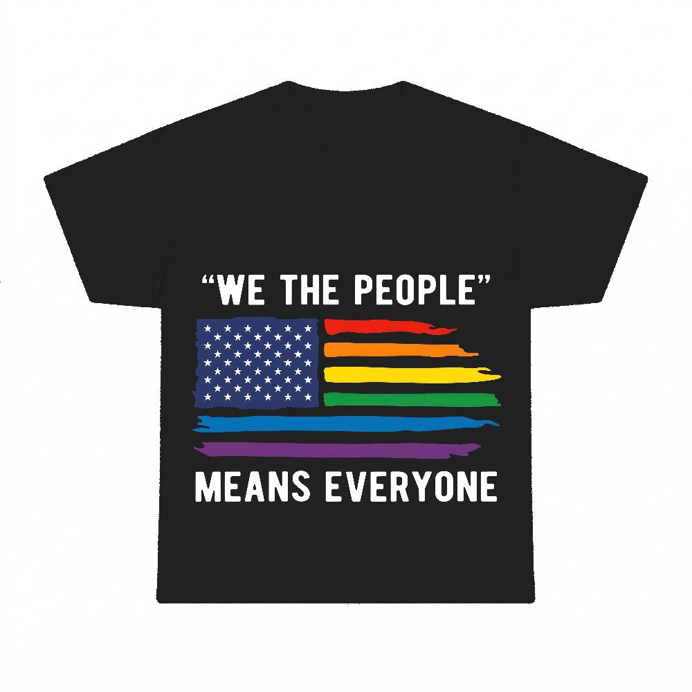 We The People Means Everyone PNG, Patriotic Rainbow Flag Equal Rights Sublimation Design, 4th of July Digital Download, Instant Download