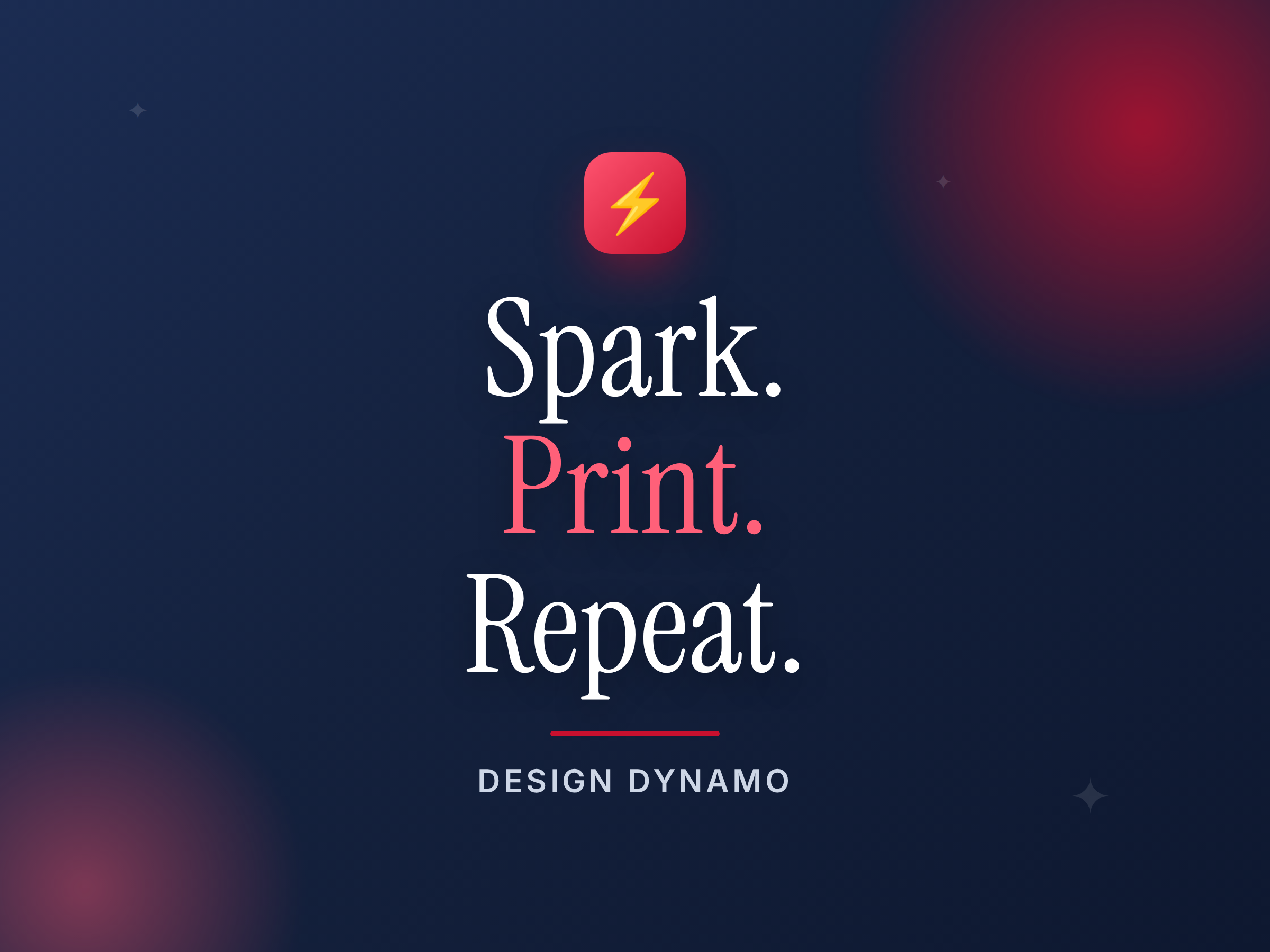 Design Dynamo - Spark Print Repeat hero banner