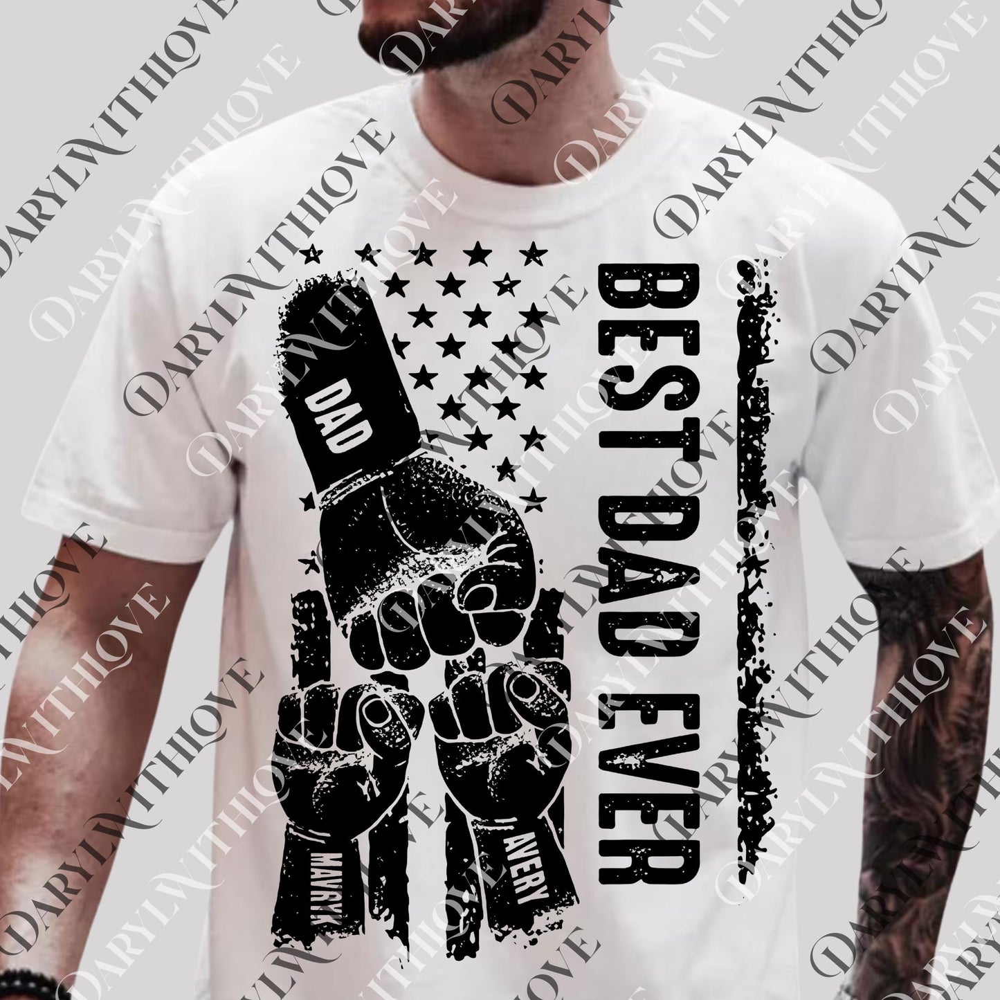 Best Dad Ever Fist Bump png, Fathers Day png with Kids Names, Dad Fist Bump png, Gift for Husband, Dad Gifts, Bonus Dad Gift