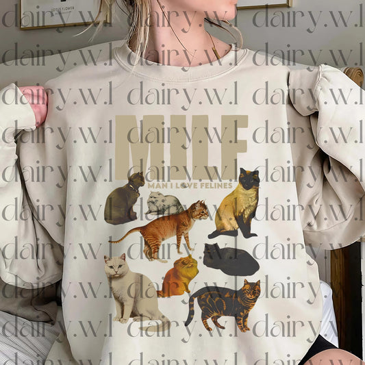 Man I Love Felines Download PNG, Cat Lover Digital, Cat Lover Download, Cat Dad Digital