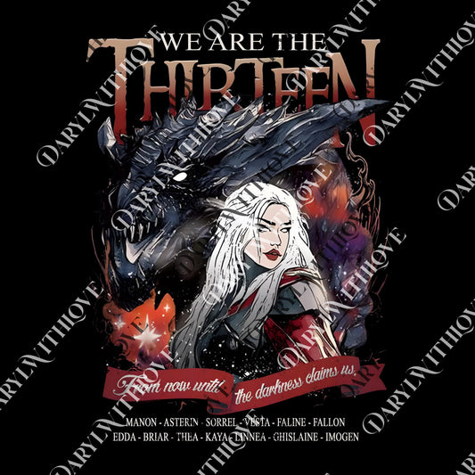 Retro The Thirteen Throne Of Glass png, From Darkness Claims Us digital file, Bookish Gift, Fantastic Reader Hoodie