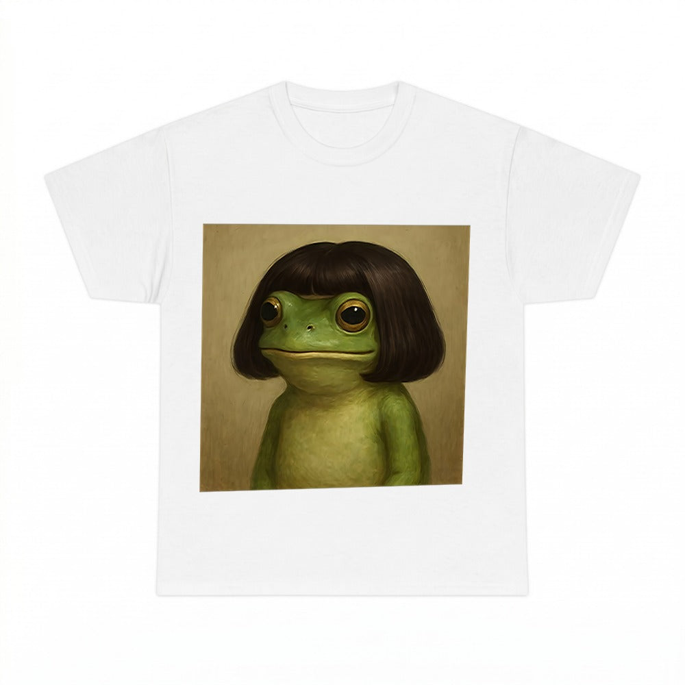 Frog with Bob Haircut Meme Hoodie