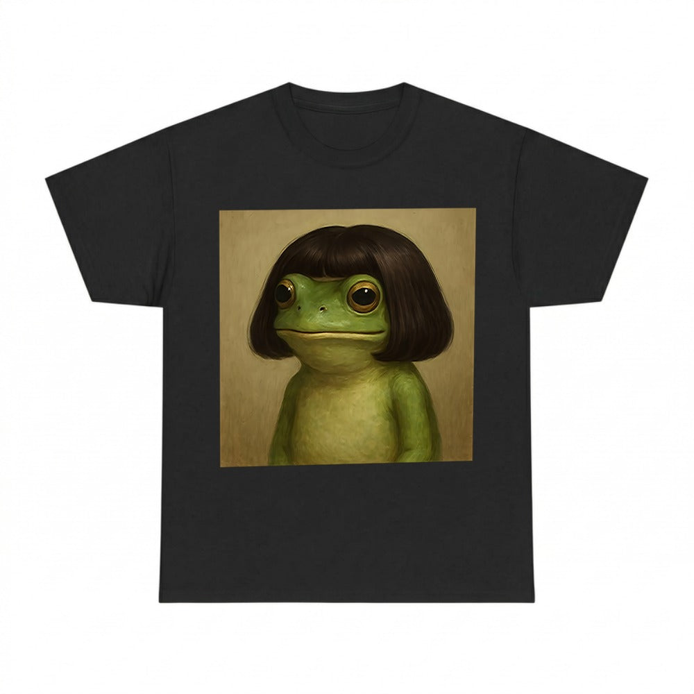 Frog with Bob Haircut Meme Hoodie