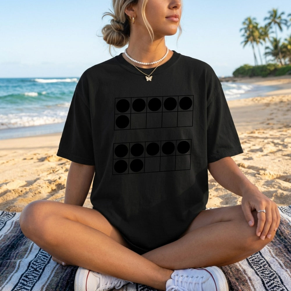Funny 6 7 Number Teacher Comfort Colors Shirt