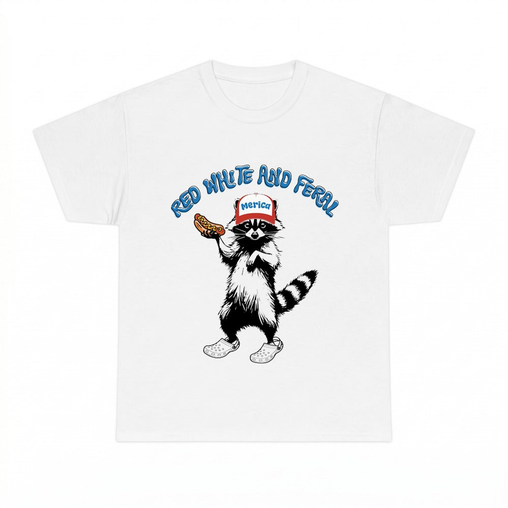 Red White And Feral T-Shirt