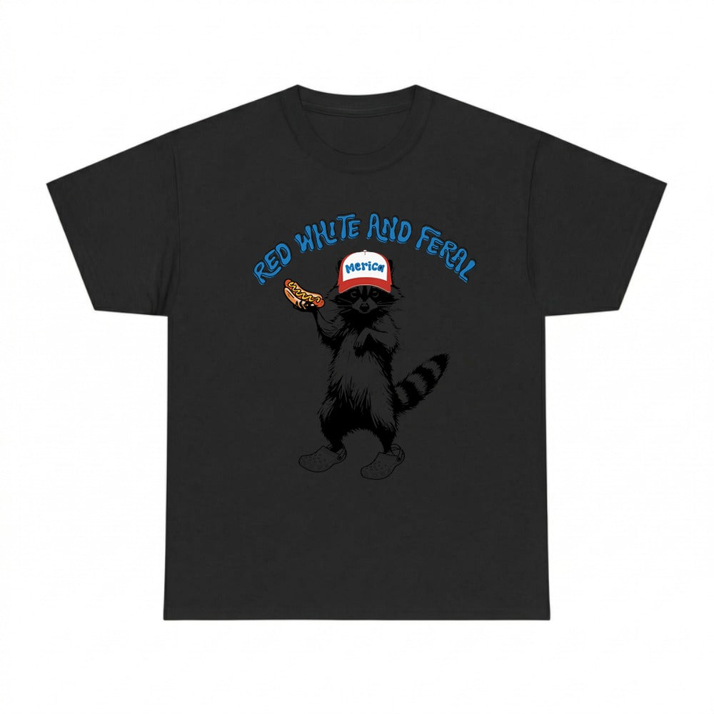 Red White And Feral T-Shirt