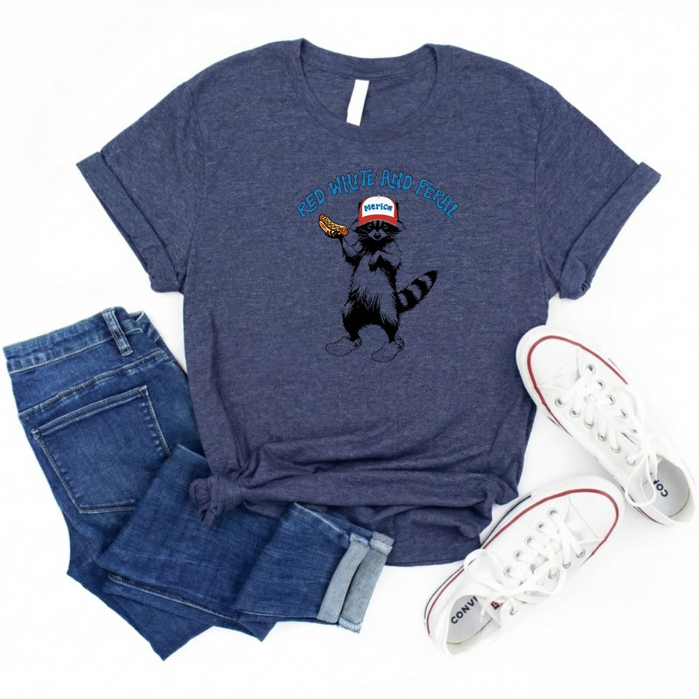 Red White And Feral T-Shirt