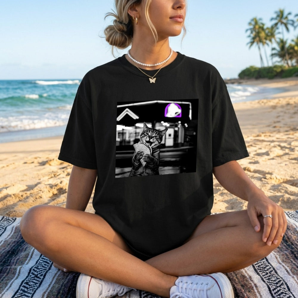 Funny Cat Eating Taco T-Shirt