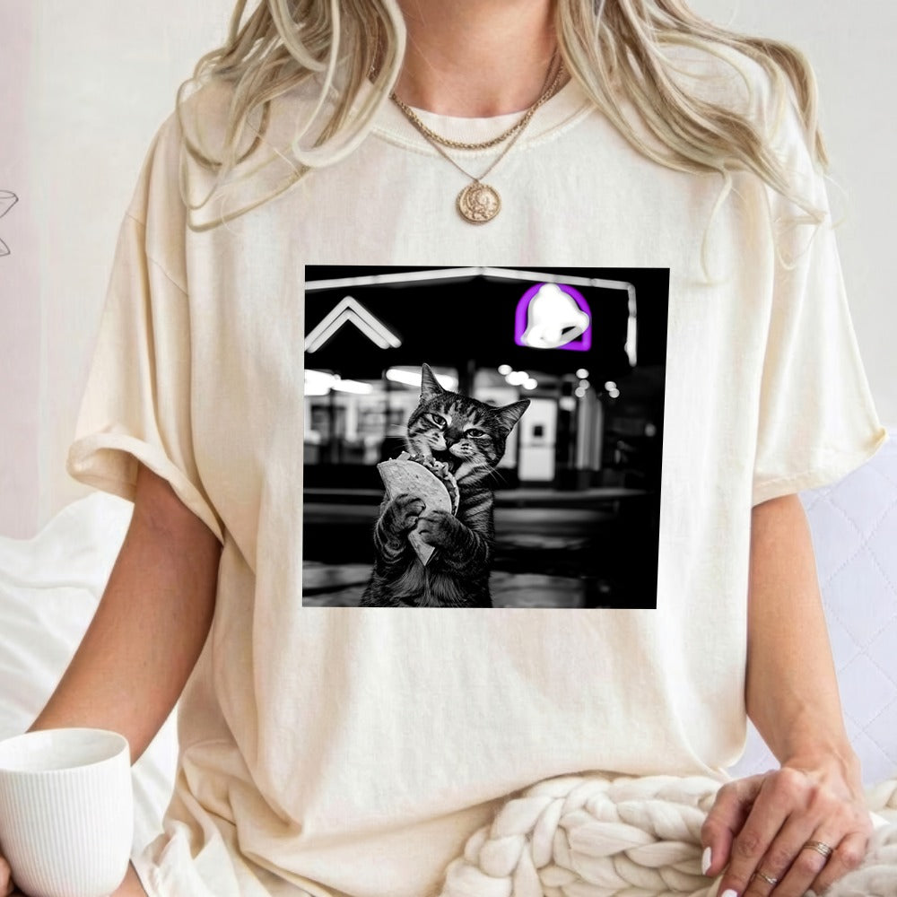Funny Cat Eating Taco T-Shirt