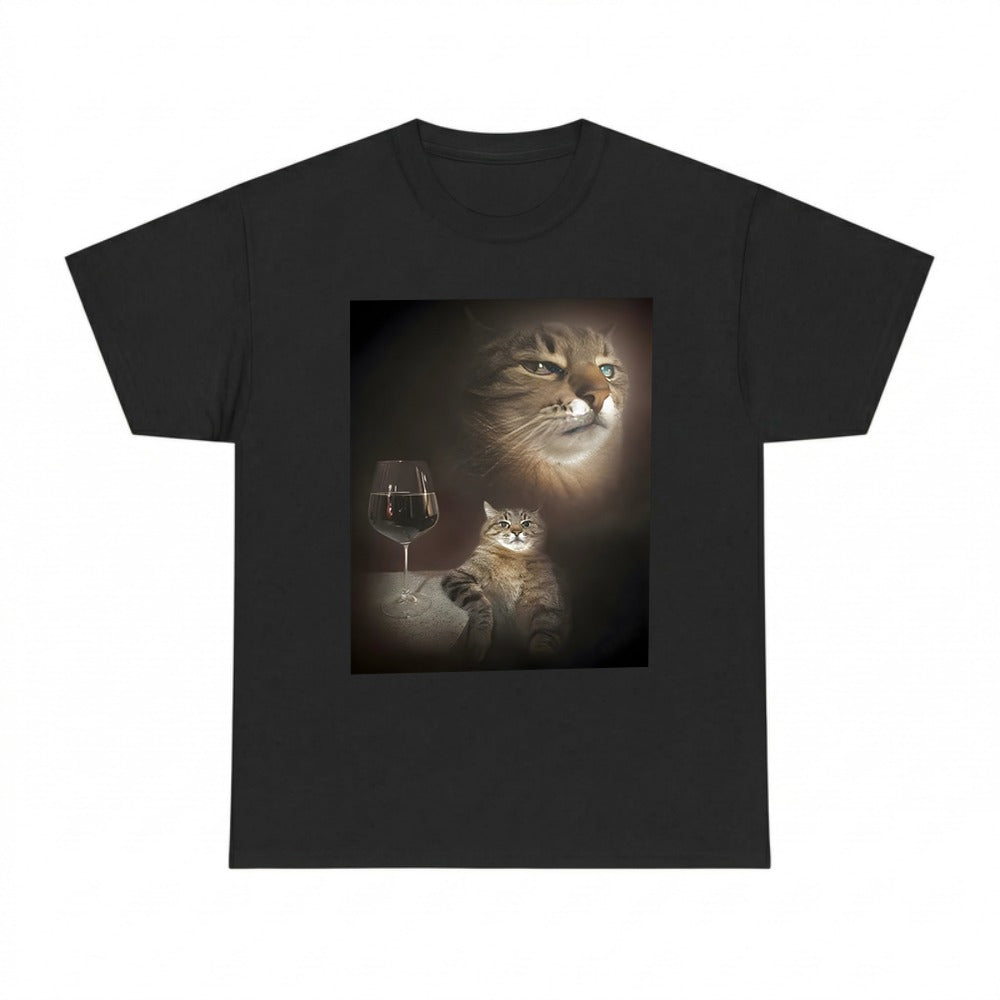 Funny Wine Cat Meme Shirt