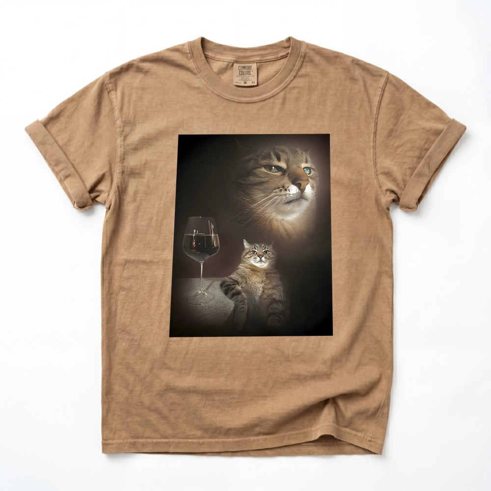 Funny Wine Cat Meme Shirt