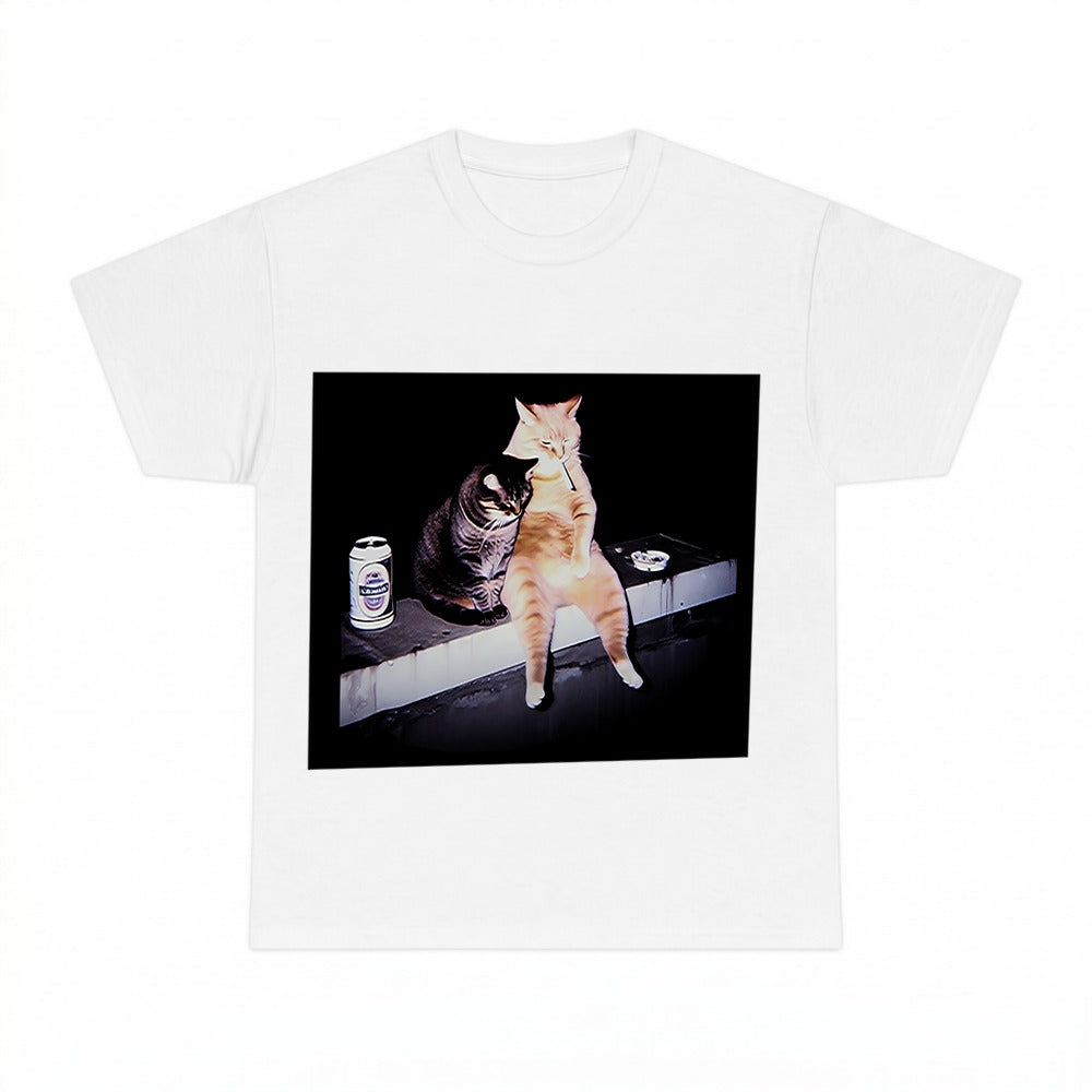Vintage Cat Smoking Shirt