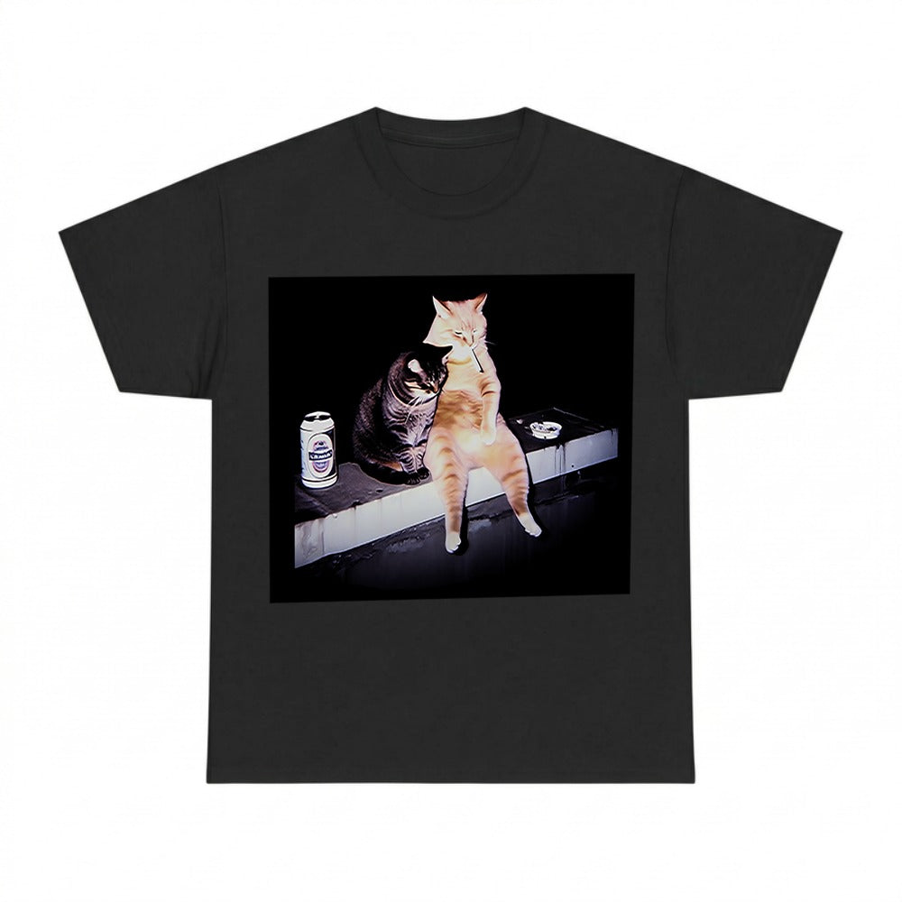 Vintage Cat Smoking Shirt