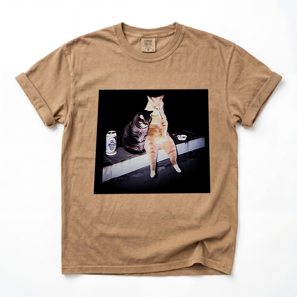 Vintage Cat Smoking Shirt