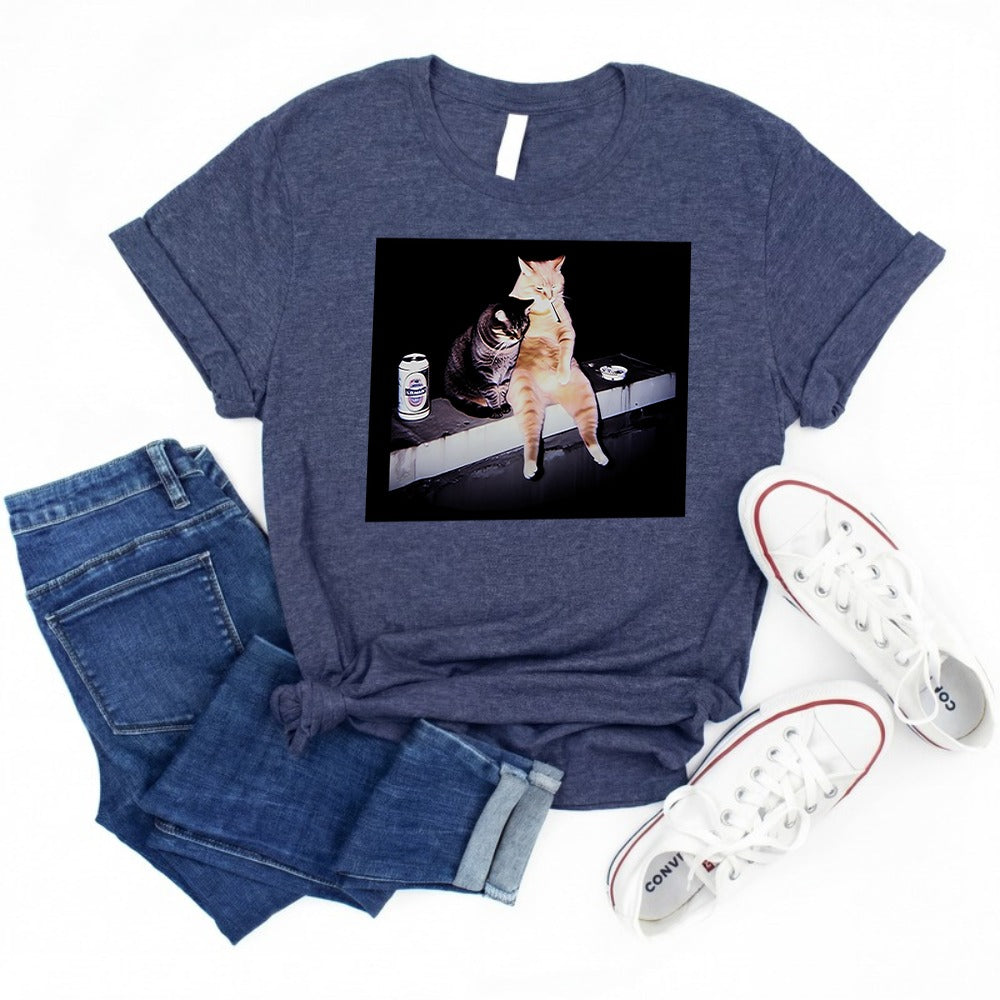 Vintage Cat Smoking Shirt