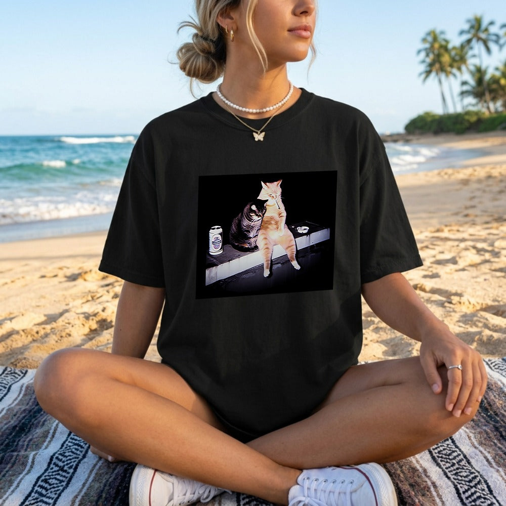 Vintage Cat Smoking Shirt