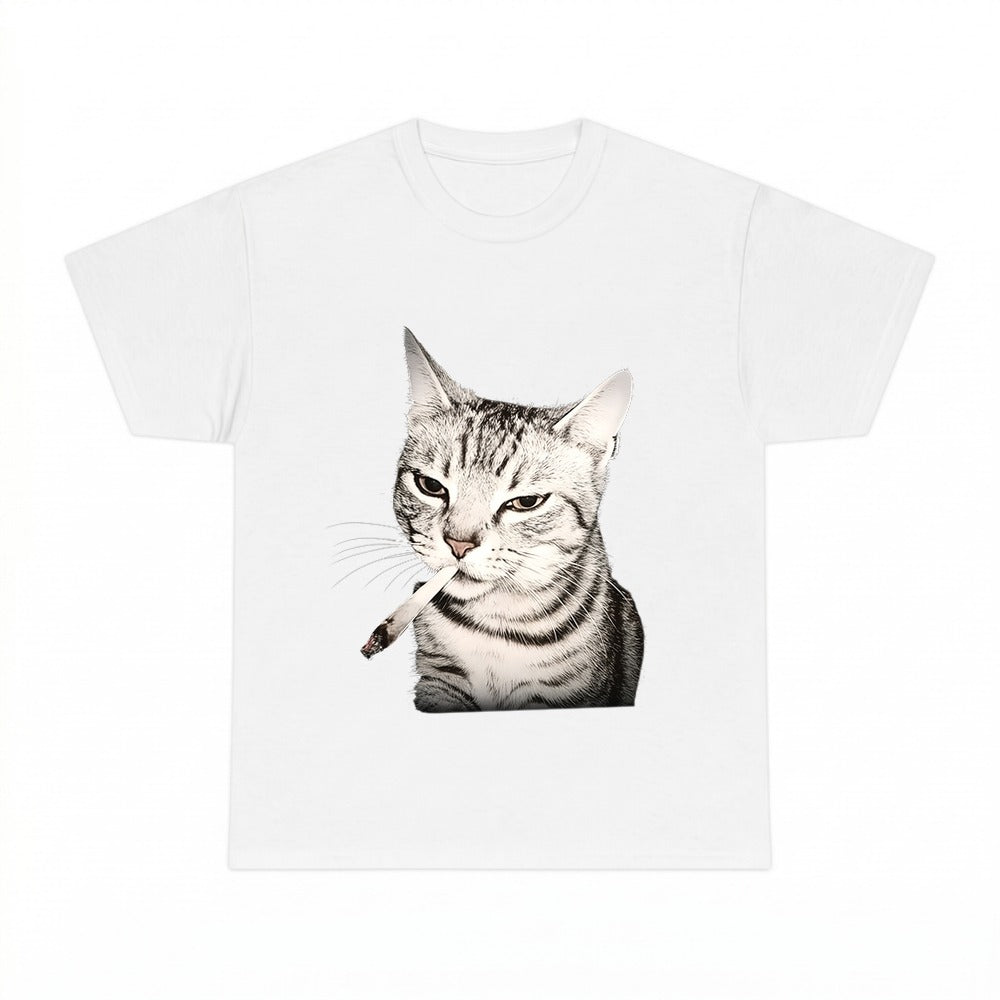 Vintage Smoking Cat Meme Shirt