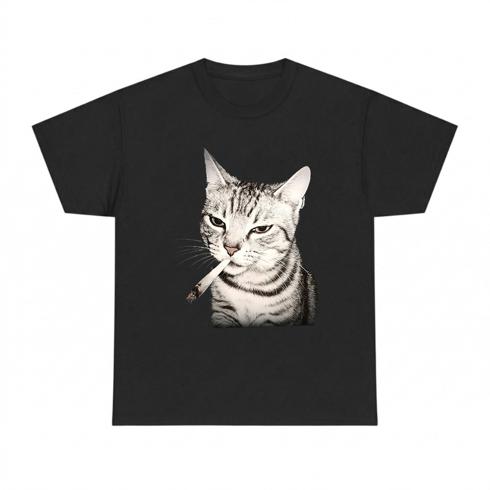 Vintage Smoking Cat Meme Shirt