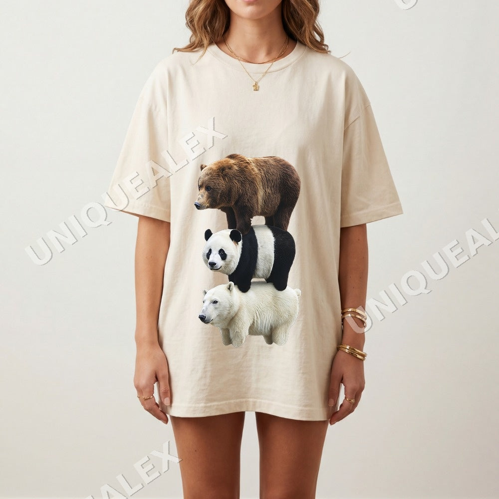 Bear Stack Funny PNG, Cute Animal Humor Digital Download, Instant Download