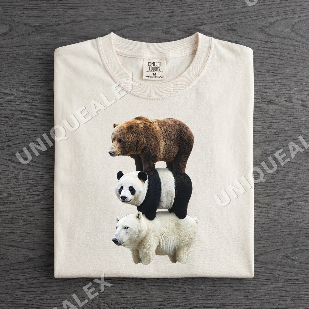 Bear Stack Funny PNG, Cute Animal Humor Digital Download, Instant Download