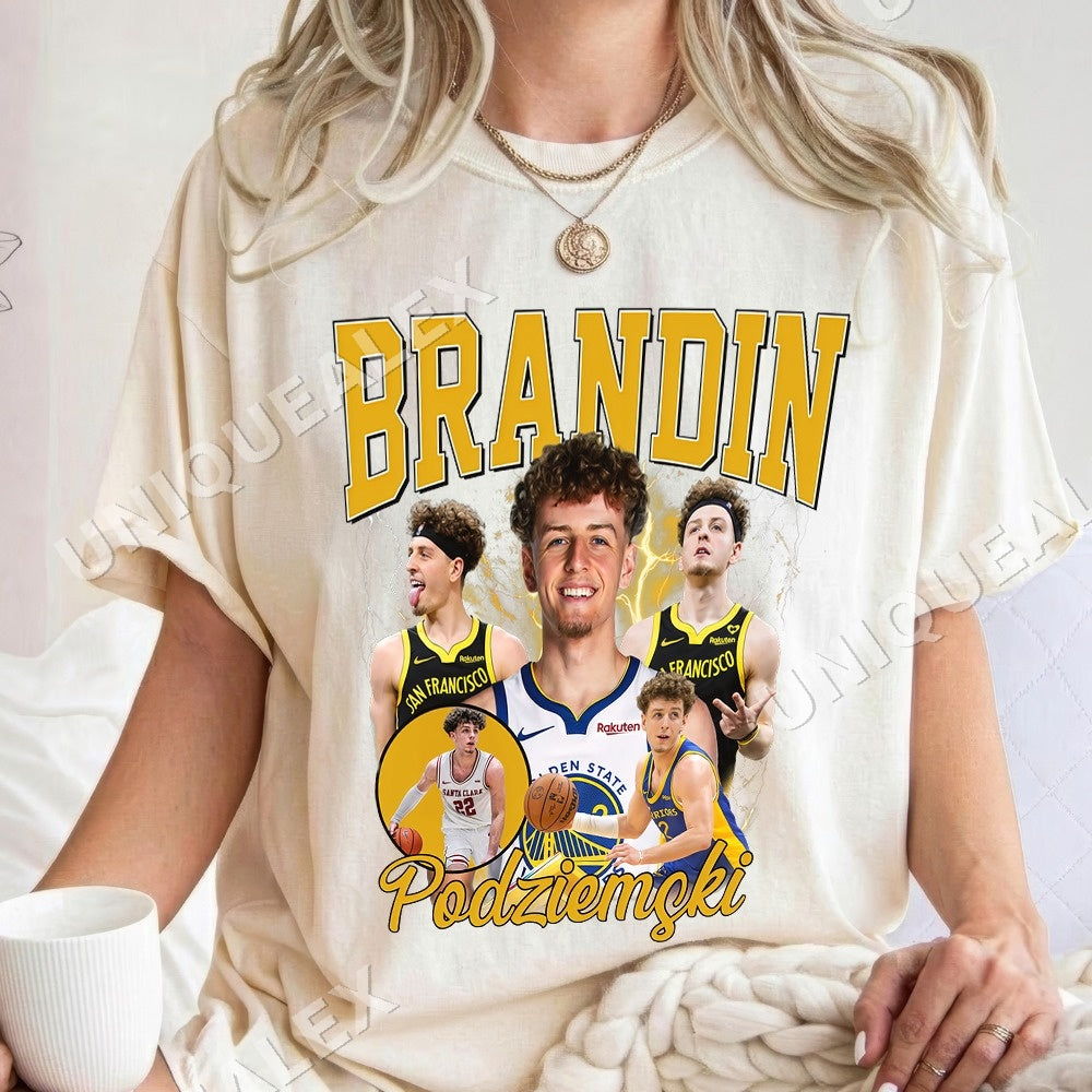 Brandin Podziemski Basketball PNG, Retro Sports Fan Digital Download, Instant Download