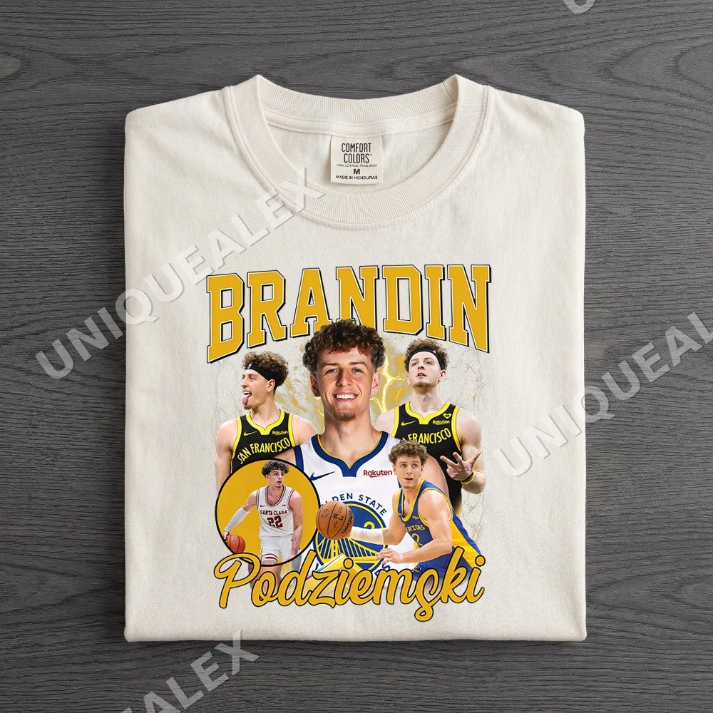 Brandin Podziemski Basketball PNG, Retro Sports Fan Digital Download, Instant Download