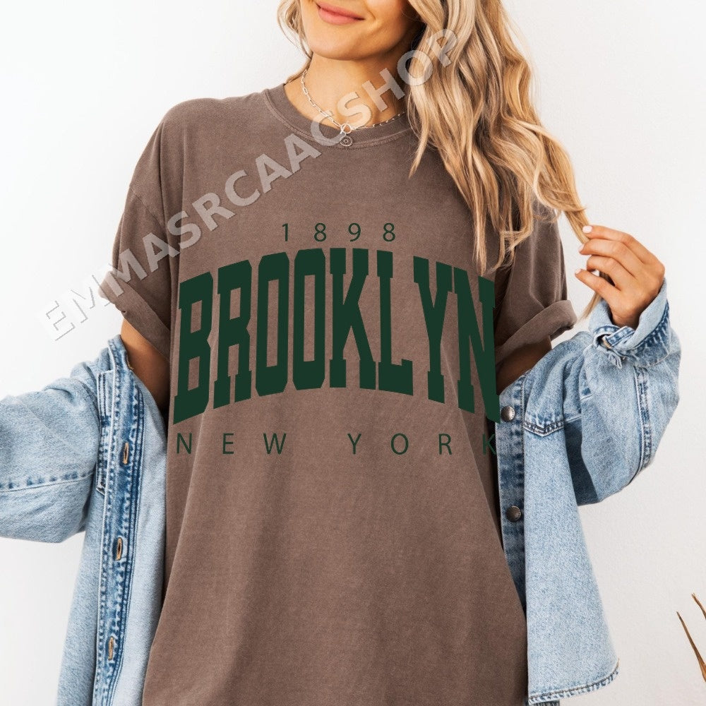 Brooklyn New York 1898 Vintage Retro PNG, Streetwear Digital Download