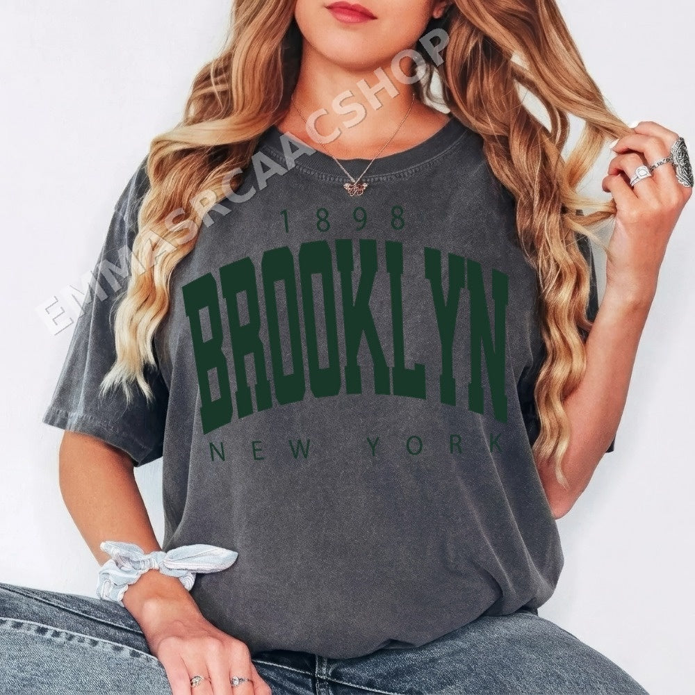 Brooklyn New York 1898 Vintage Retro PNG, Streetwear Digital Download