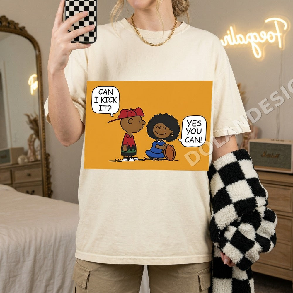 Can I Kick It Yes You Can Comic PNG, Cartoon Dialogue Digital Download