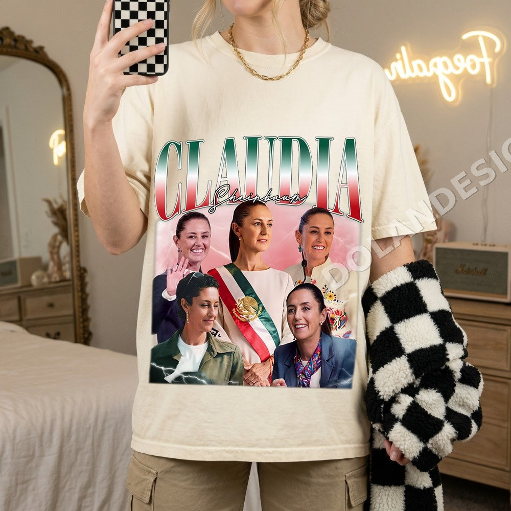 Claudia Sheinbaum PNG, Mexican Political Collage Digital Download, Instant Download