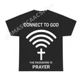 Connect To God Prayer WiFi Cross PNG, Christian Faith Digital Download